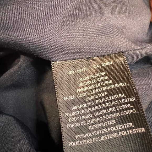 Lili Wang Women's Dress SZ 2 Red Navy Fit Flare Sleeveless Glam Y2K Chic Mini - Picture 7 of 8